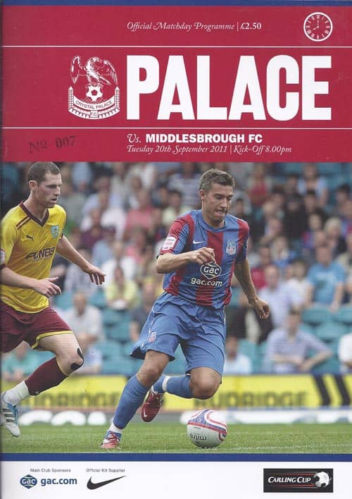 Crystal Palace FC v Middlesbrough FC